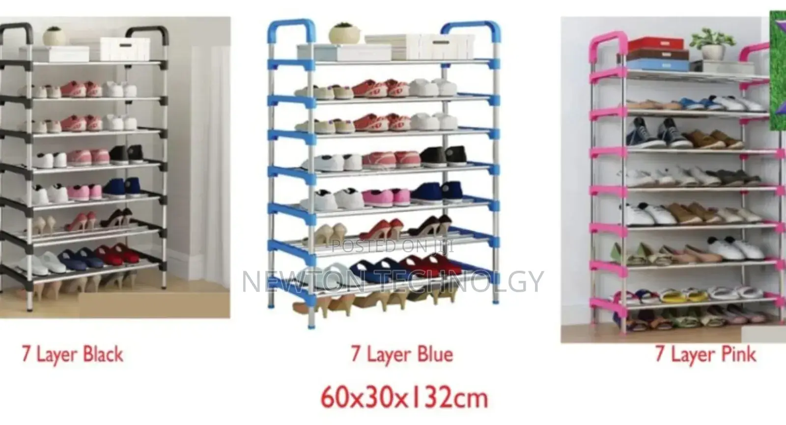 Executive Adjustable Portable 8 Layer Shoe Rack