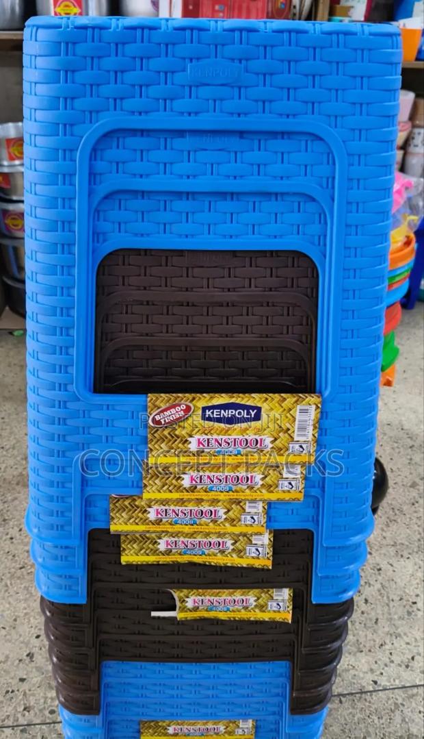 Concept Bamboo Plastic Heavy Duty Stools - main view