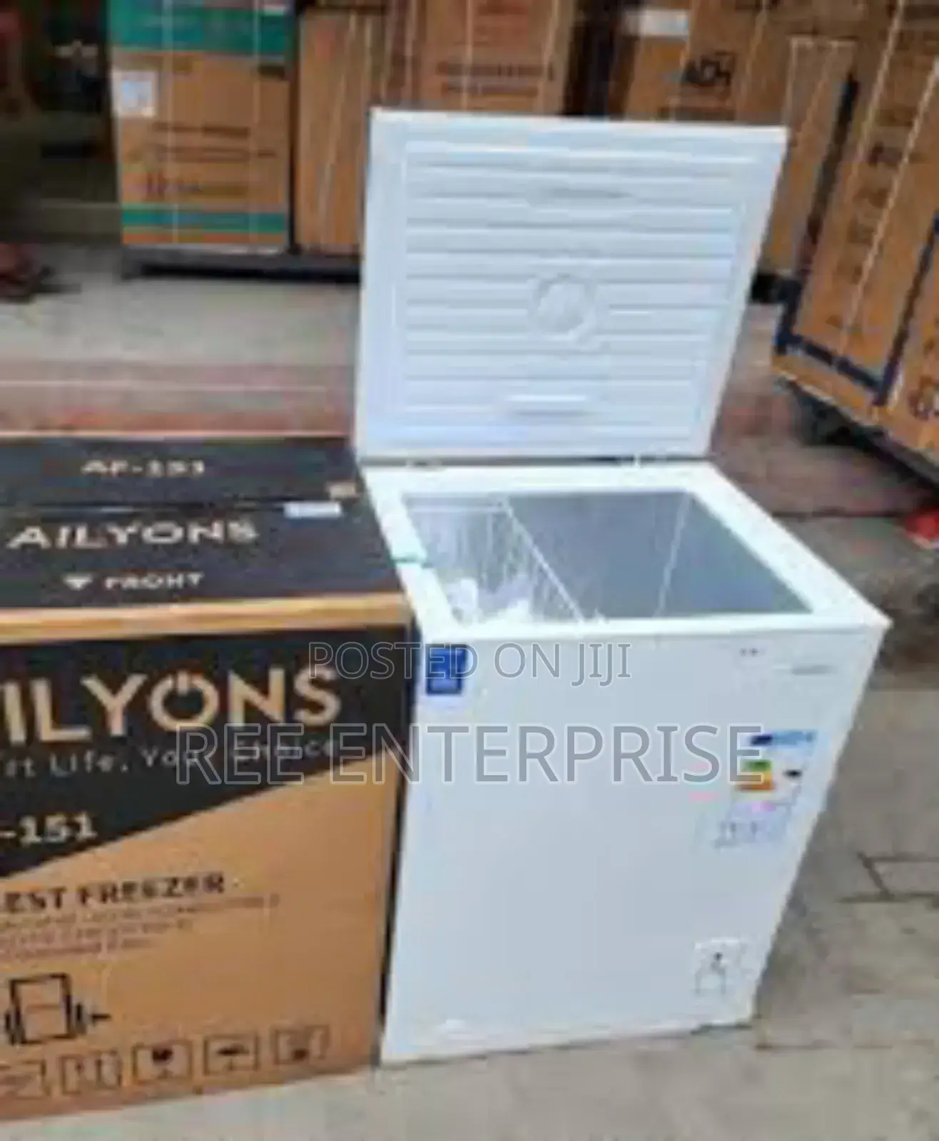 Brand New 
150 Litres Ailyons Deep Freezer