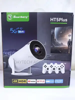 Android Projector With 2 Game Pad HDR Smartbarry Ht5plus