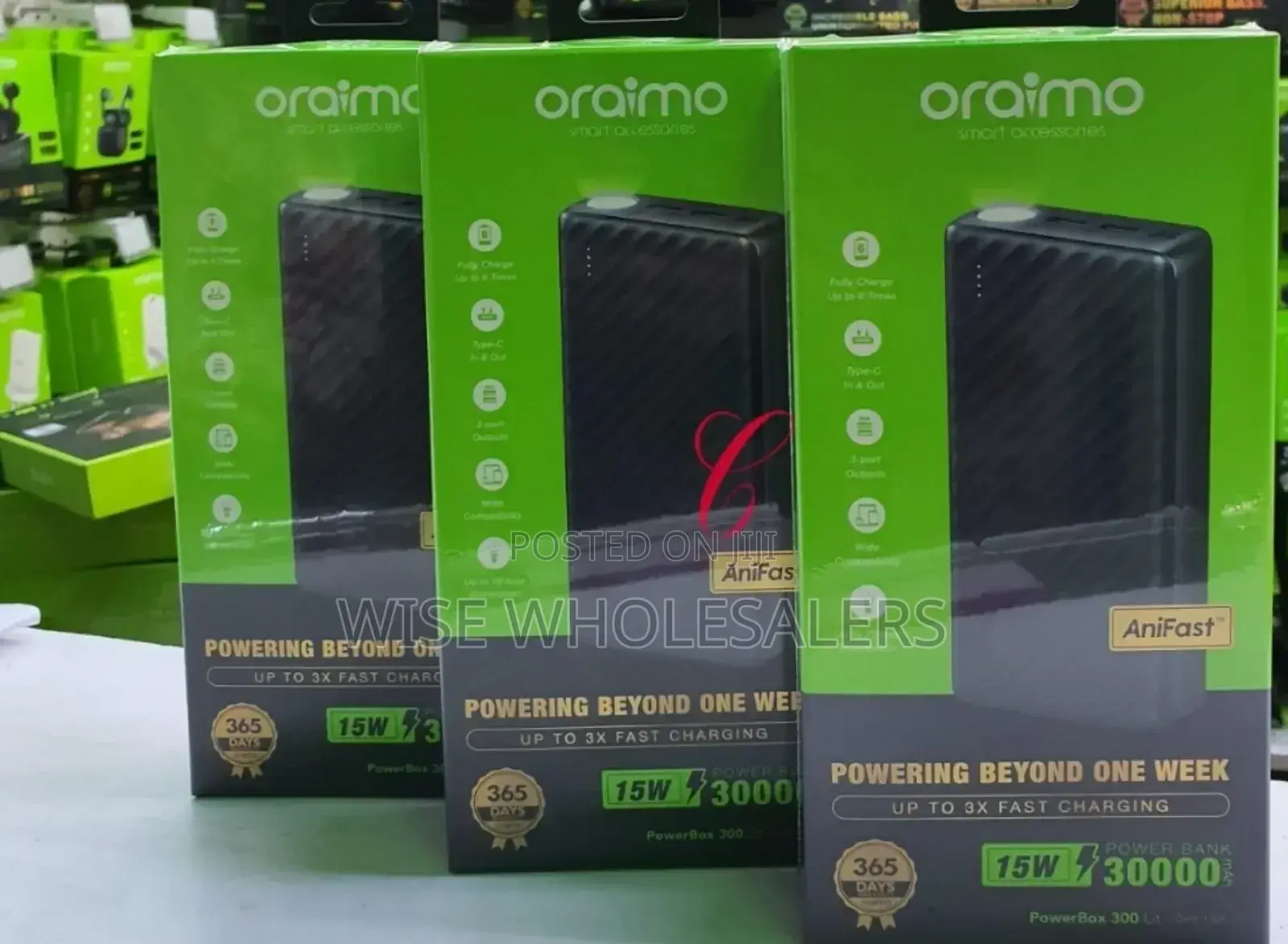 Oraimo Powerbox 300 Lit Opb-1301 *30,000mah* Power Banks