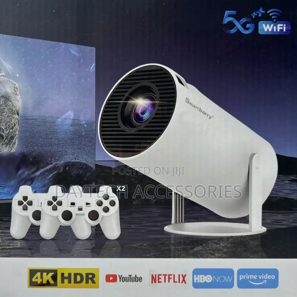 2-in-1 Ultimate 1080p Hd Gaming Projector With Android 11