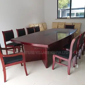 Office Table:240cm Reliable Mahogany Board Room Office Table