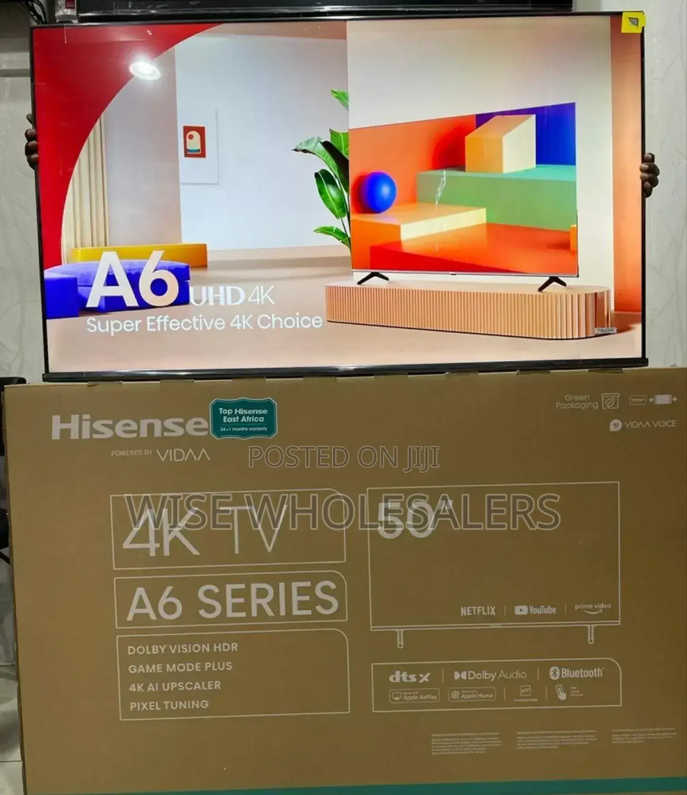 *Hisense Smart Tv 50"A6* *.Frameless* *.Bluetooth* *.