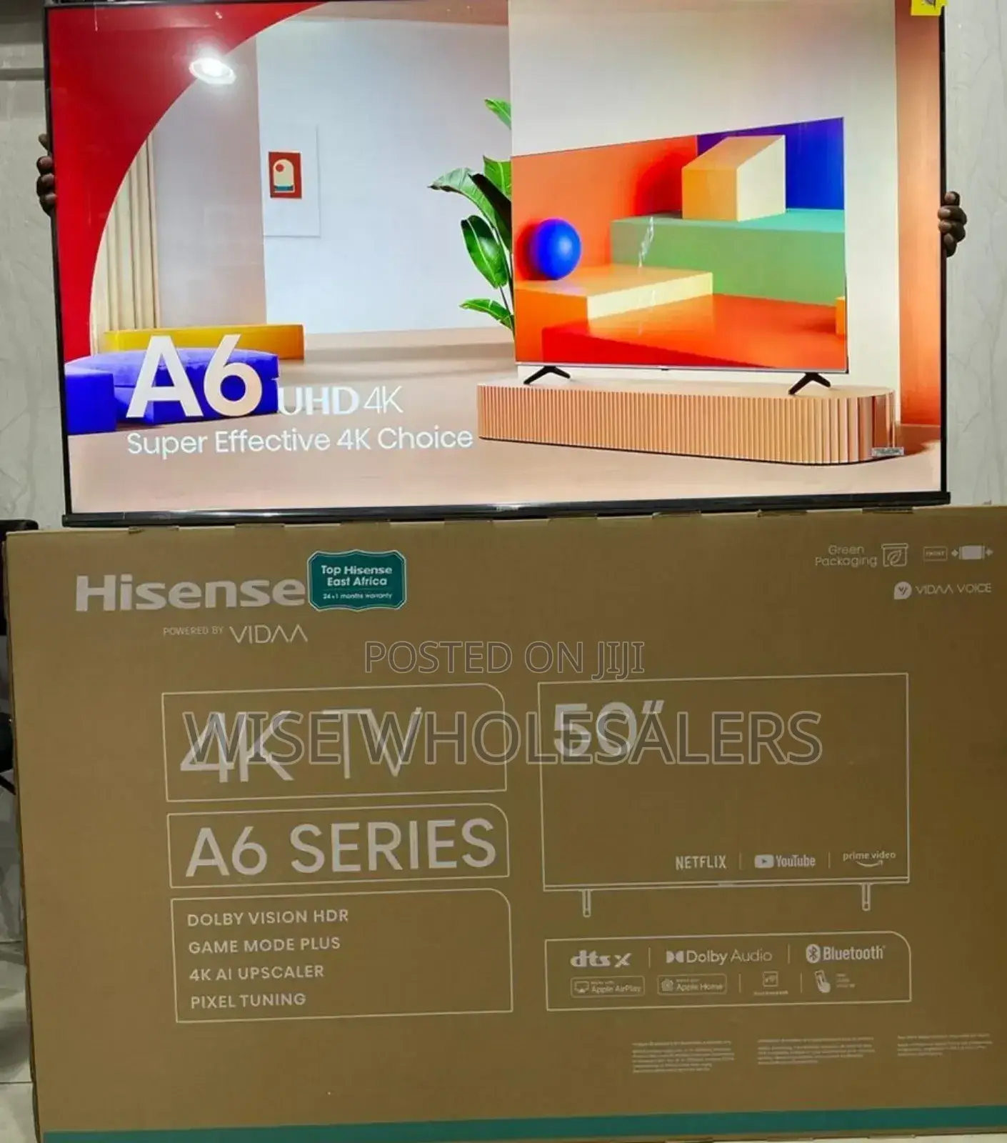 *Hisense Smart Tv 50"A6* *.Frameless* *.Bluetooth* *.