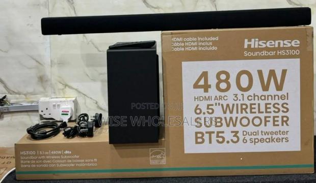 Hisense Hs3100 3.1ch 480w Wireless Soundbar
✨Dolby Audio