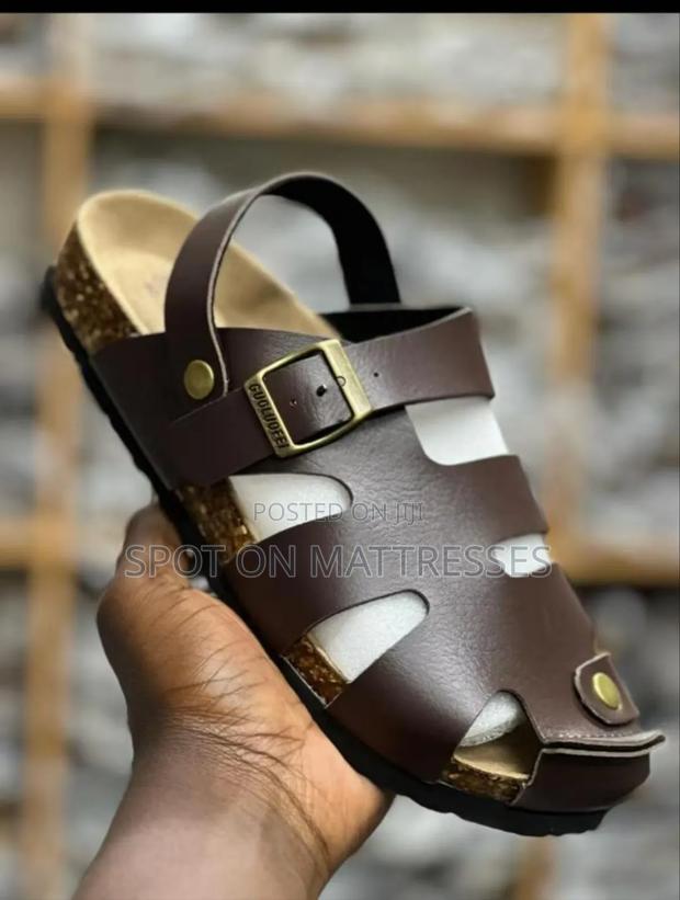 Men's Closed Toe Cork Sandals - main view