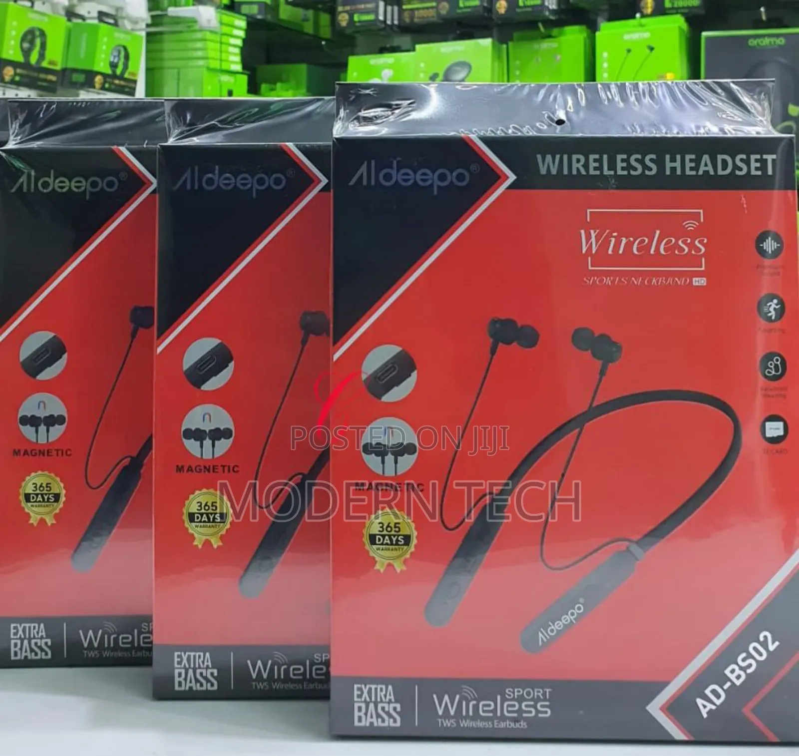 Aldeepo Ad-Bs02 Magnetic Wireless Sports Neckband