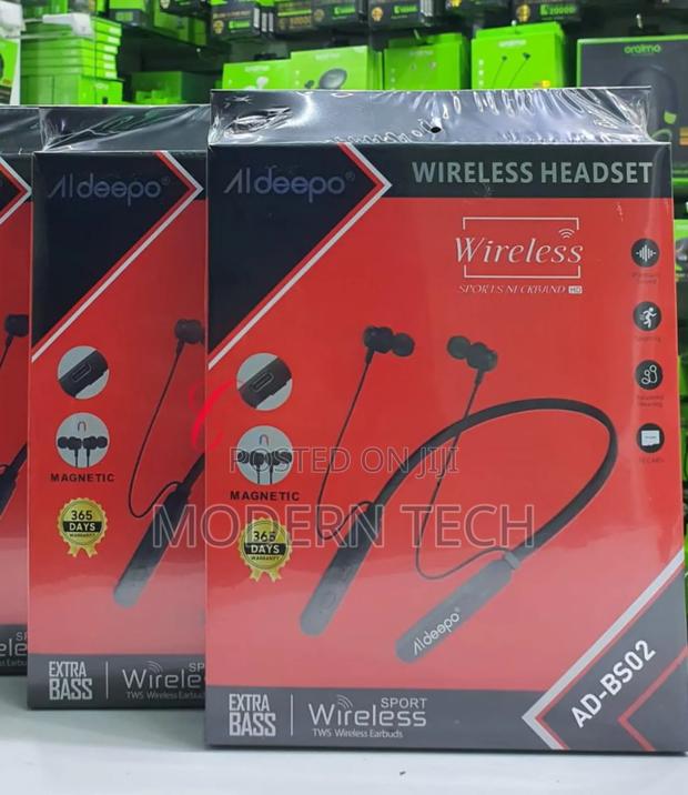 Aldeepo Ad-Bs02 Magnetic Wireless Neckband