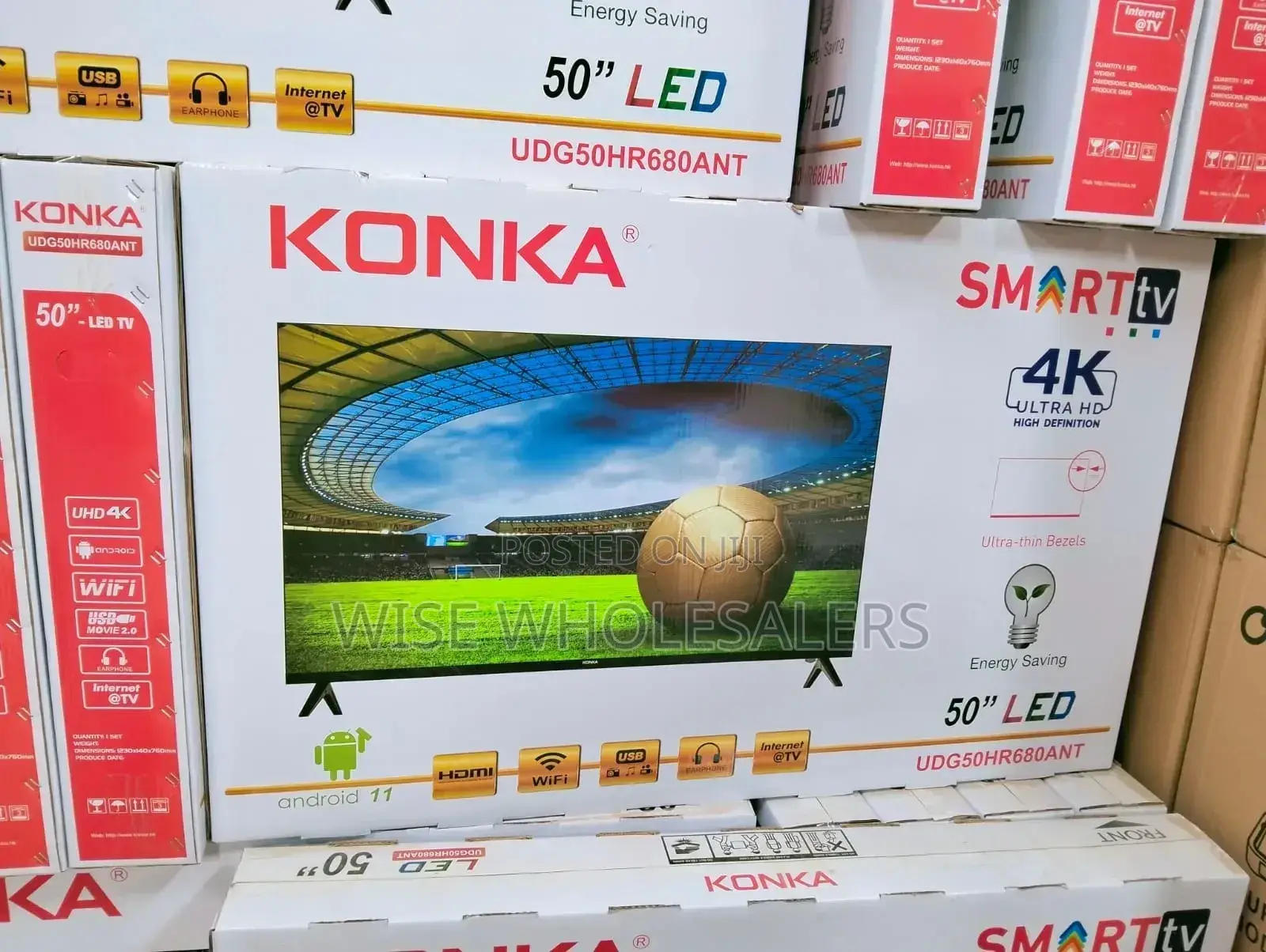 50 Inches Konka Smart Android 4 K Frameless Tv