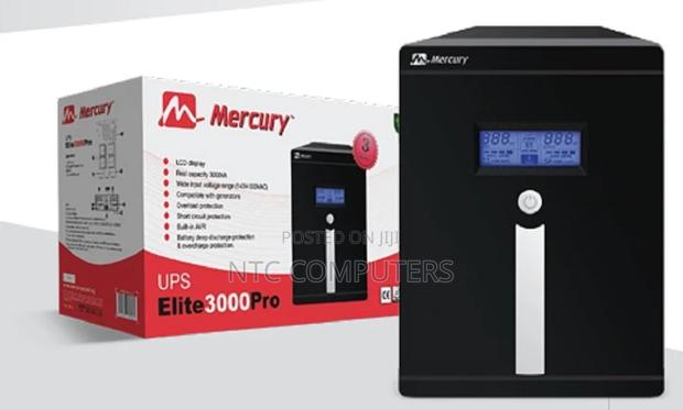 Mercury Elite 3000u Smart Offline Ups -Uk Plug, 3000va/1800w