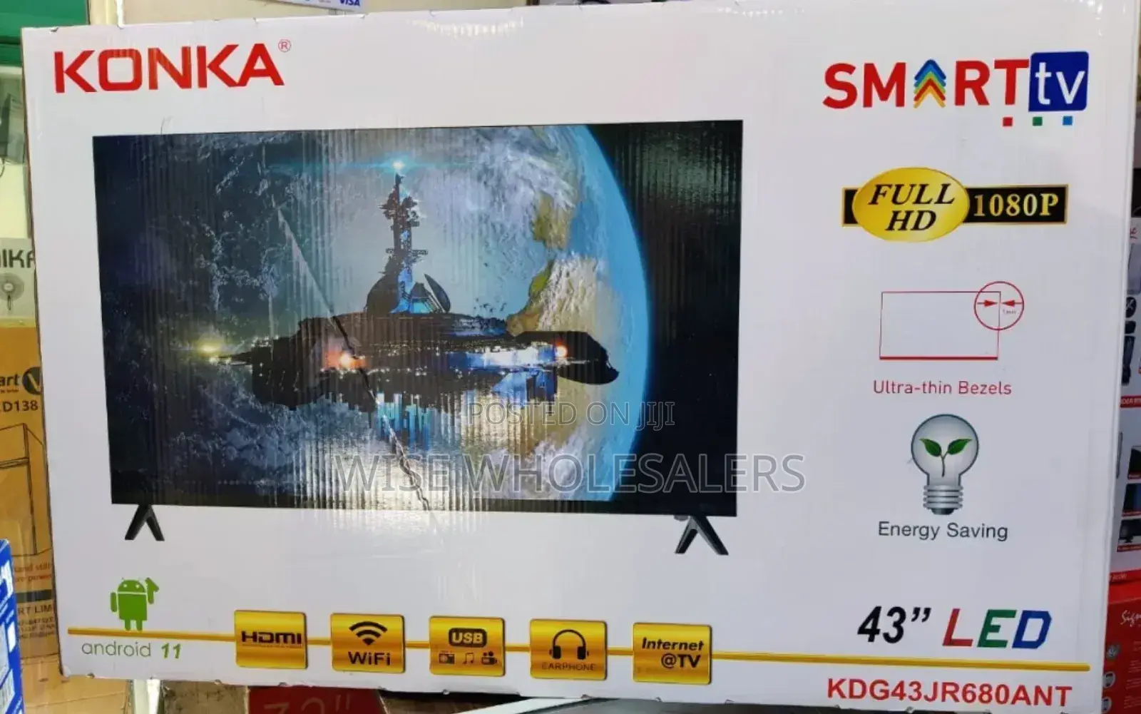 Konka_ Smart Tv 43 Inch Frameless Smart Android 11, ” 4k ”