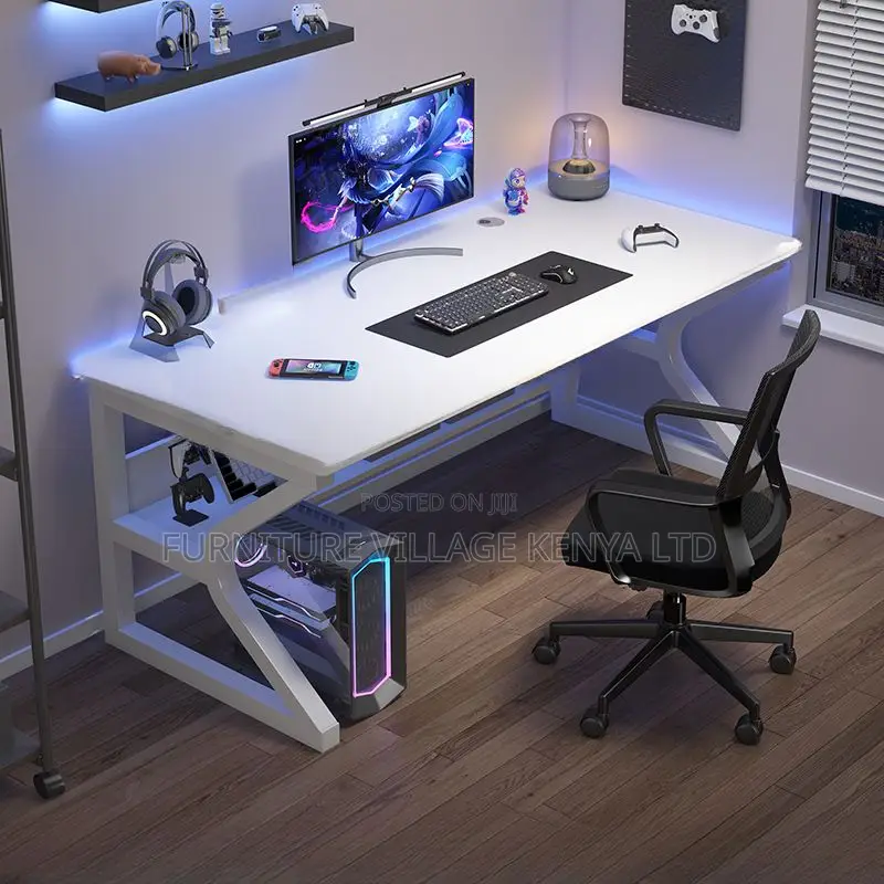 Office Desk:1.2 Meters Home Studying Desk-Steel Frame Base