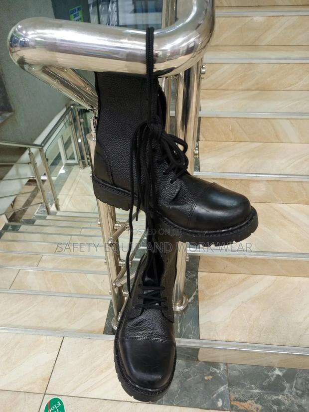Security Boots Laced For Quick Wear