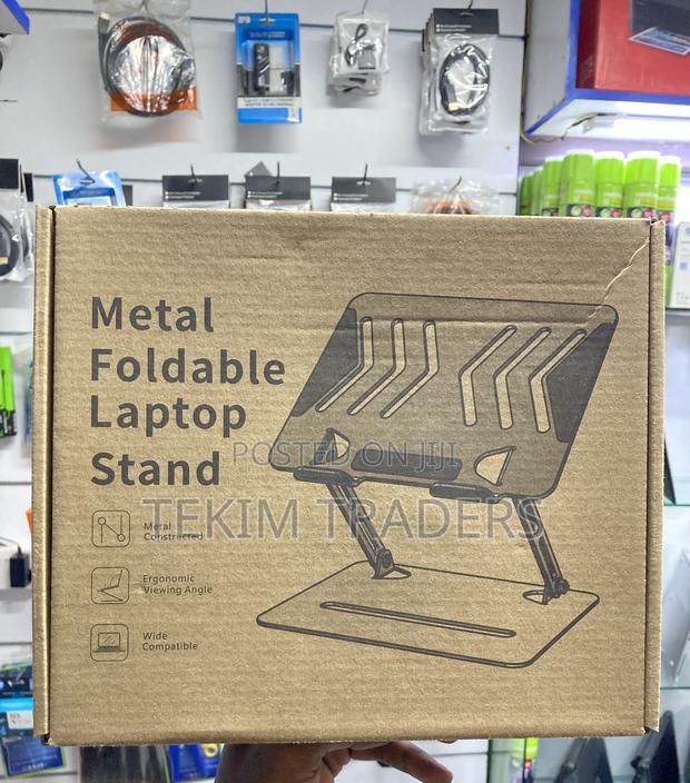 Ergonomic Foldable Laptop Stand – Metal Frame - main view