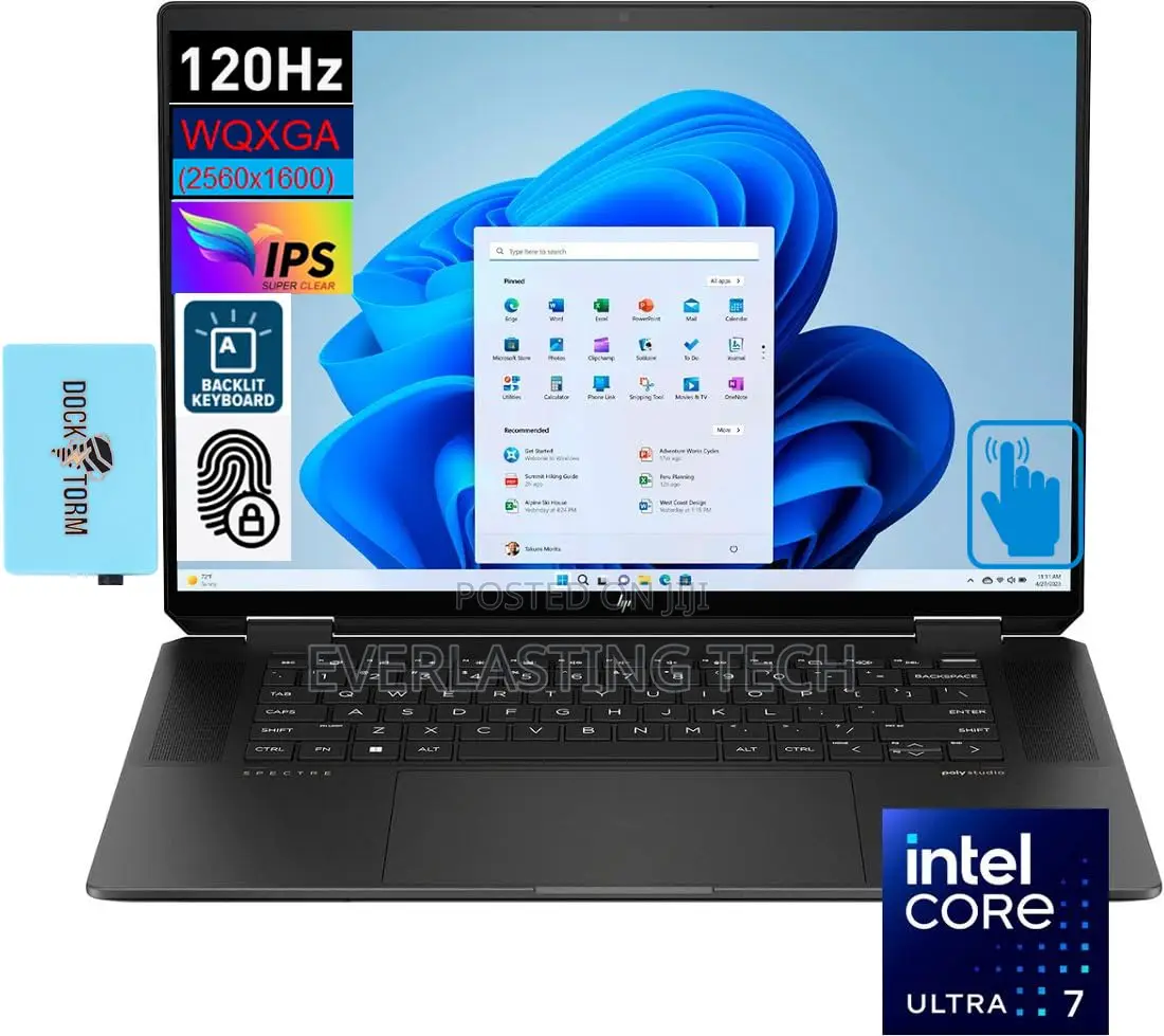 New Laptop HP Spectre X360 16GB Intel Core I7 SSD 1T