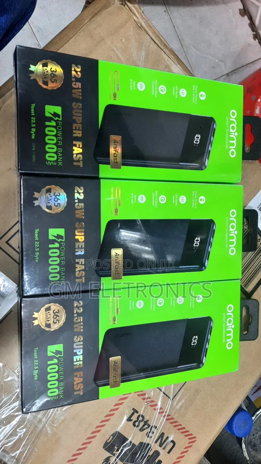 22.5w Super Fast 10000mah Slim Power Bank With Led Display