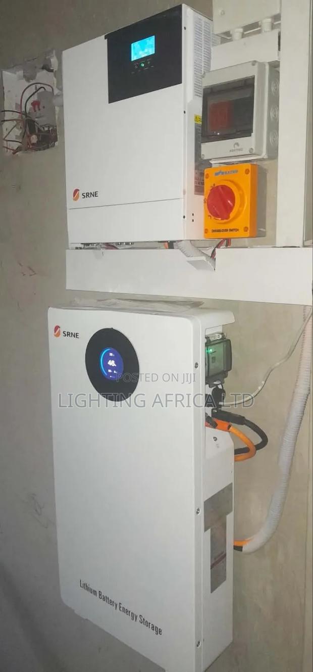5kva Hybrid Inverter/5.12kwh Lithium Battery Off-Grid Kit - main view