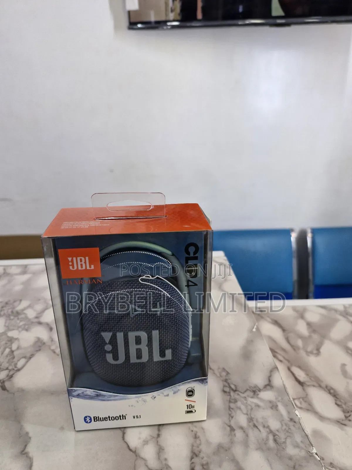 JBL Harman Clip 4 Bluetooth Speaker, Green