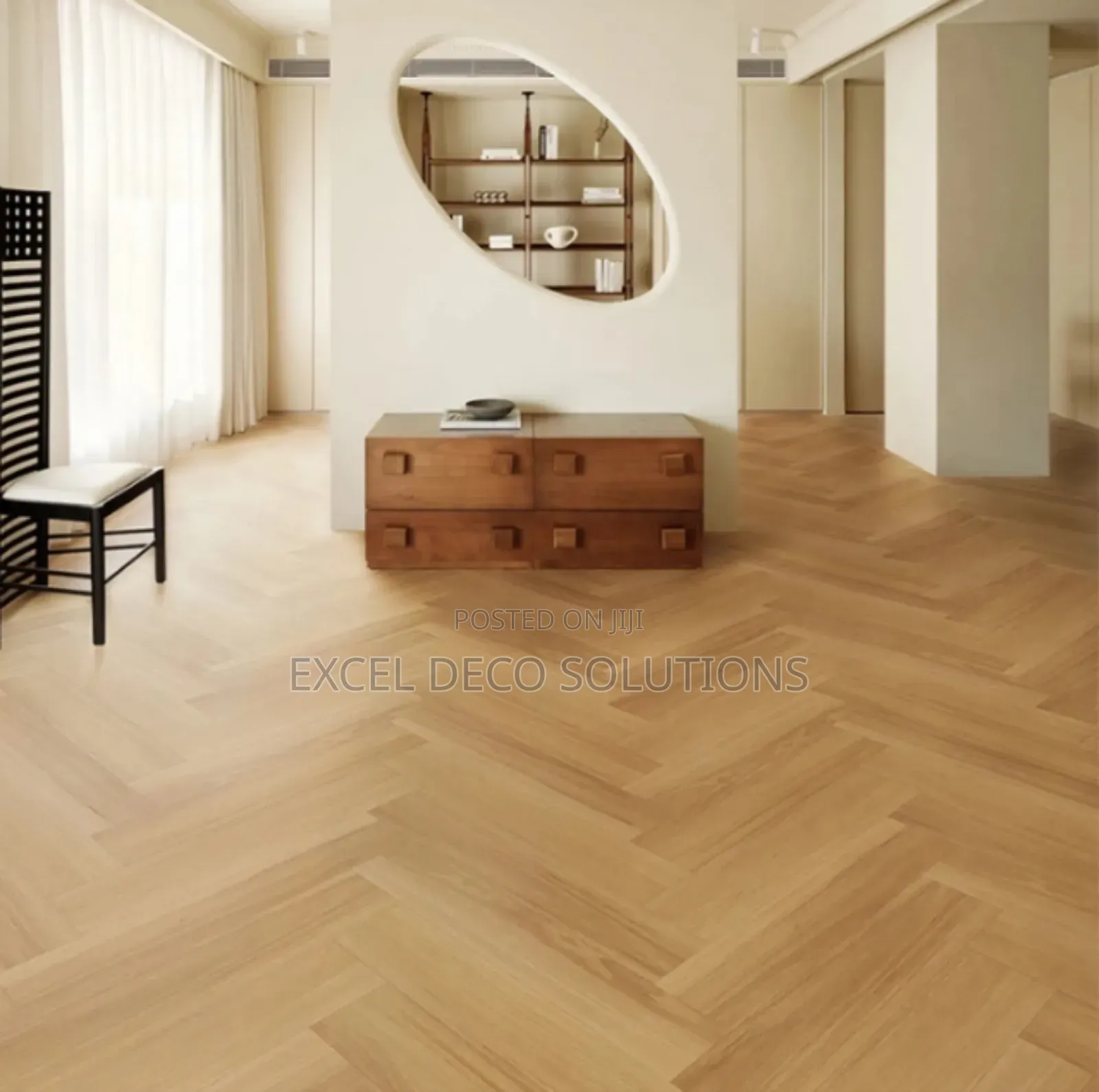 Rustic Hickory Herringbone SPC Planks