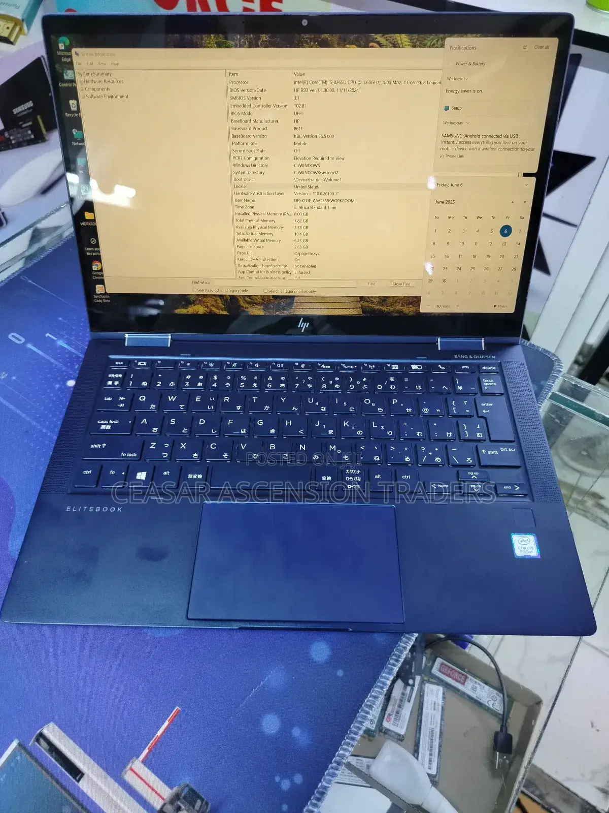 Laptop HP Elite Dragonfly X360 8th Gen 8GB Intel Core I5 SSD 512GB