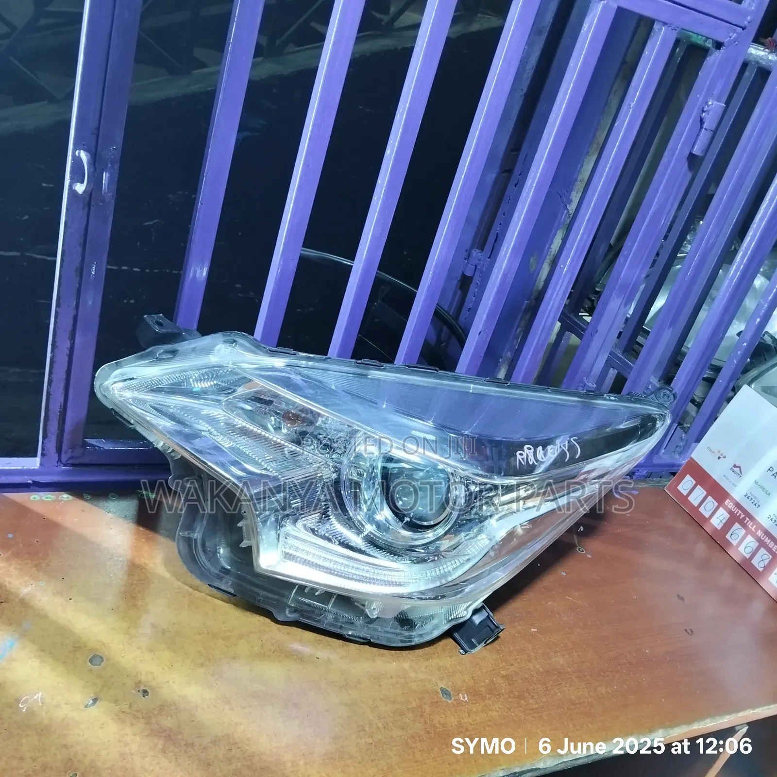Toyota Ractis New Model 2015/2018 Non Xenon Headlight