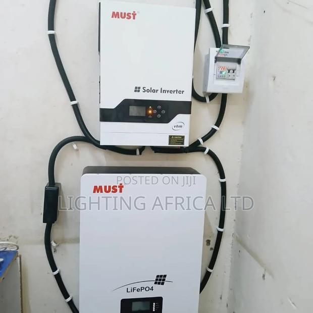 6kva Must Hybrid Inverter +10.12kwh Lithium +(8)700w Solar - main view