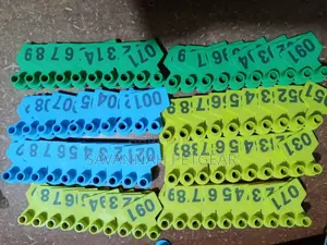 100 Pieces Cow Cattle Tpu Ear Tag Numbered Ear Tags