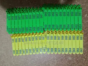 100 Pieces Cow Cattle Tpu Ear Tag Numbered Ear Tags