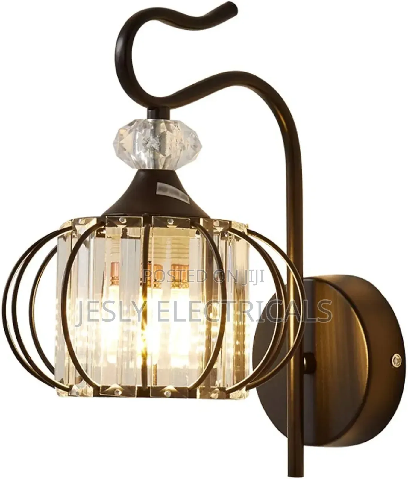 Indoor Illumination Modern Iron Art Crystal Lamp