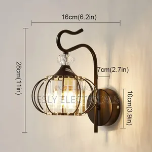 Indoor Illumination Modern Iron Art Crystal Lamp