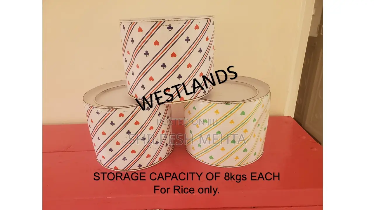 Empty Storage Cointainers 8kgs Each