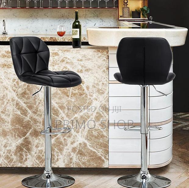 Barstool; Upholstered Leatherette Finish Barstool - thumbnail 2