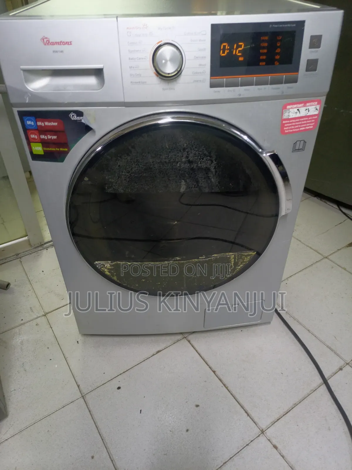 Ramtons 8/6kg Washer Dryer