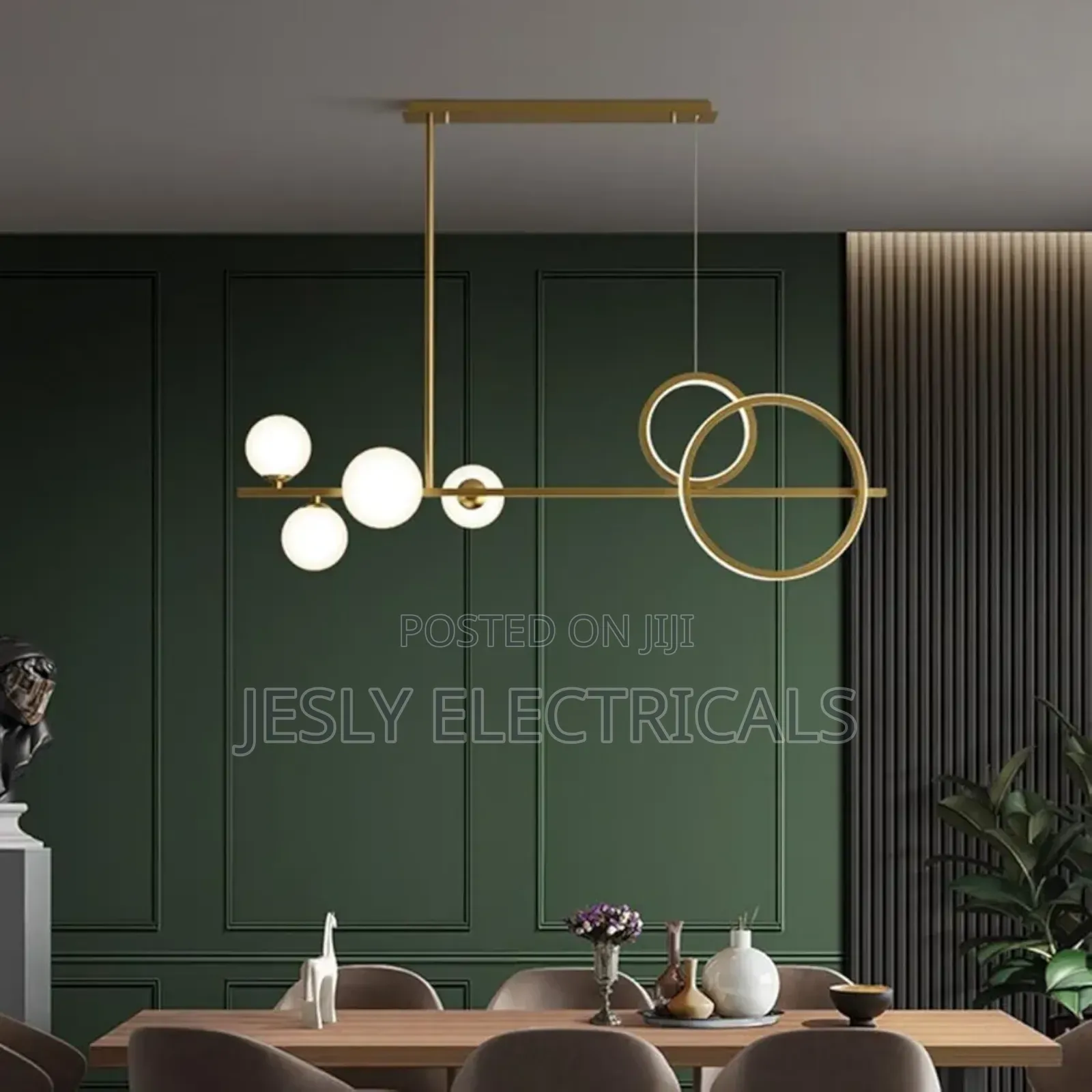 Brushed Brass Restaurant Pendant Light,
