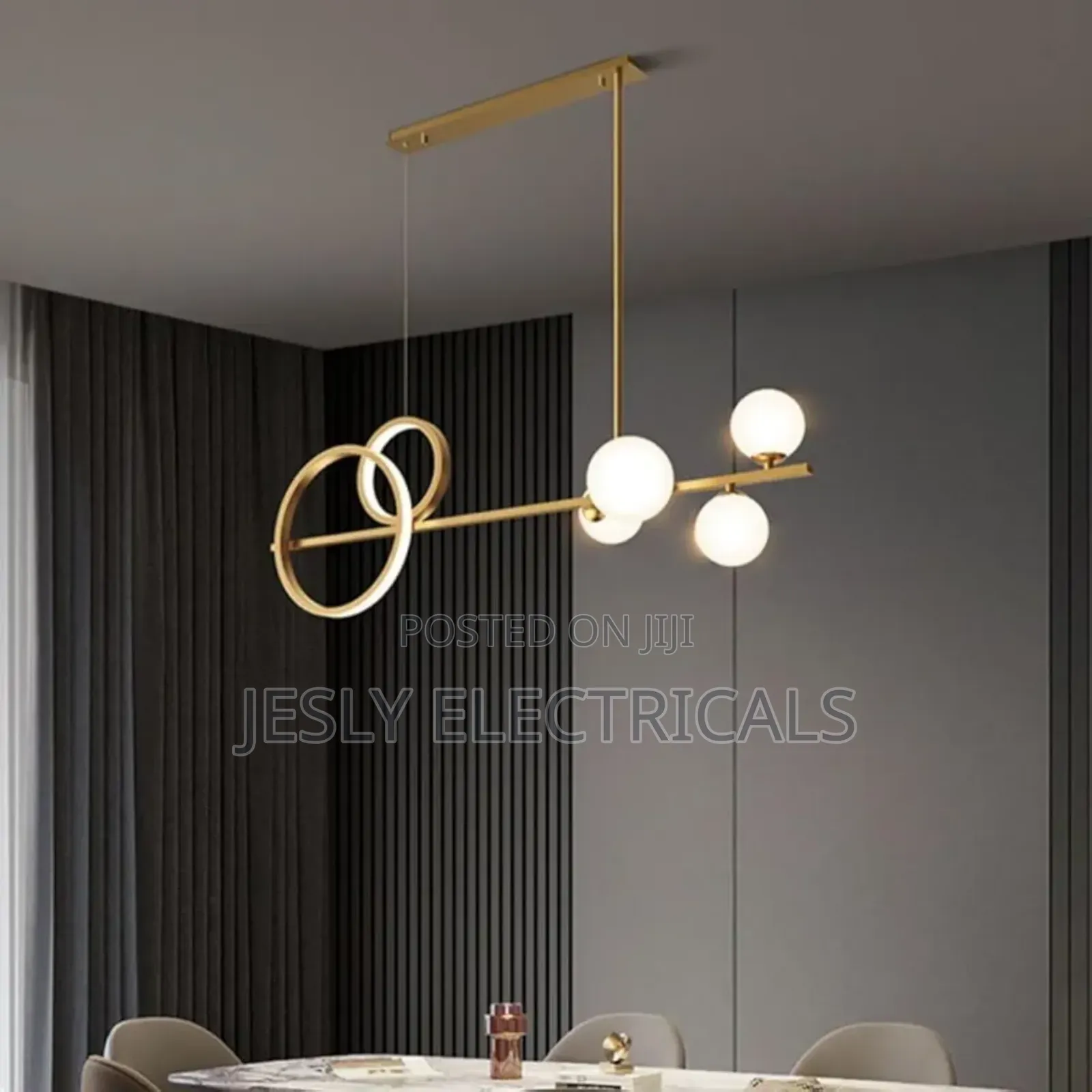 Brushed Brass Restaurant Pendant Light,