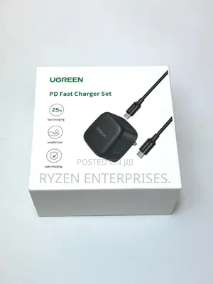 Ugreen Usb-c 25w Pd Charger With C-c 2m Cable Uk Black