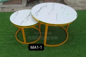 Wooden Top Circular Coffee Table