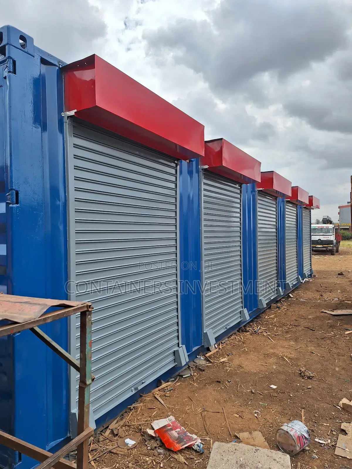 Containers Ready to Use- Quick Set Up Shop Space.