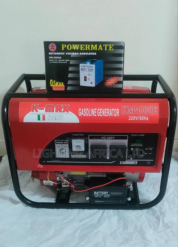 Km 4600 Italy 4.0kva Generator 500 Watts Free Regulator