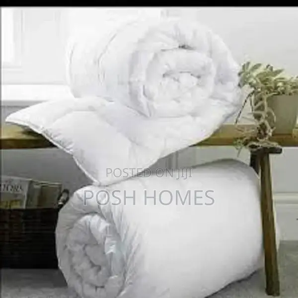 White Luxury 6/6 Cotton Duvet Set Binded