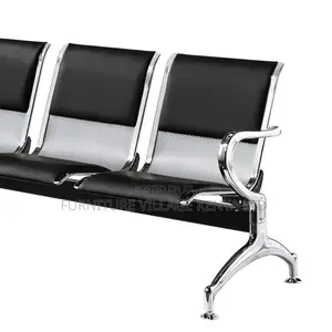 Office Bench: Modern Office Three-Seater Waiting Guest Chair