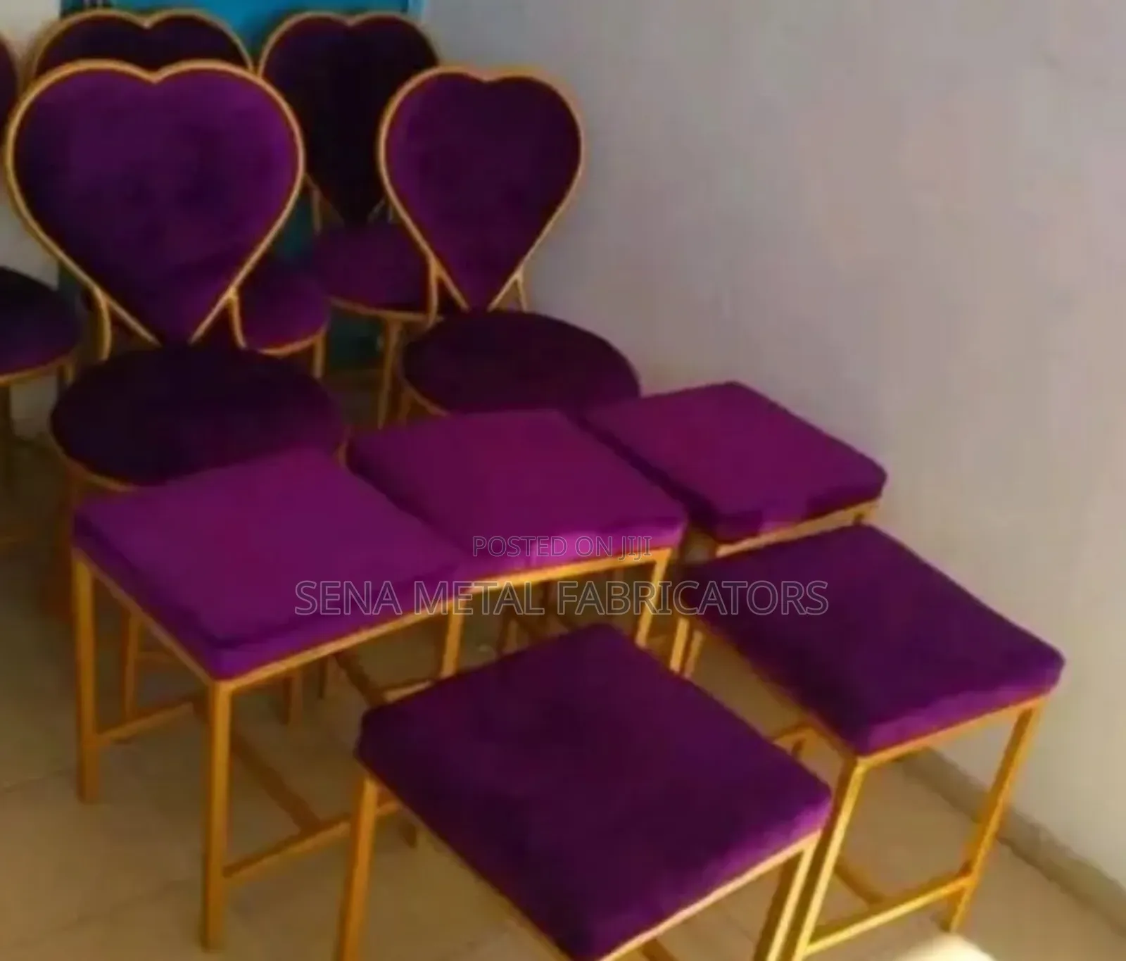 Manicure a Set of Seating Stools and a Table.