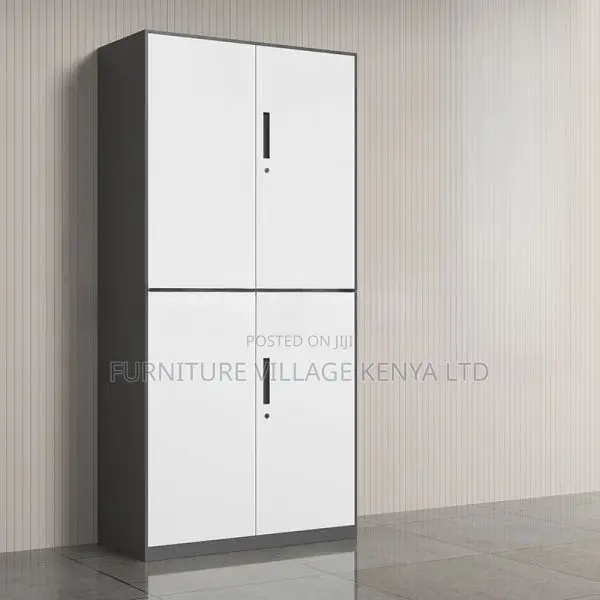 Cabinet: Office Metallic Cabinet With Four Locking Door
