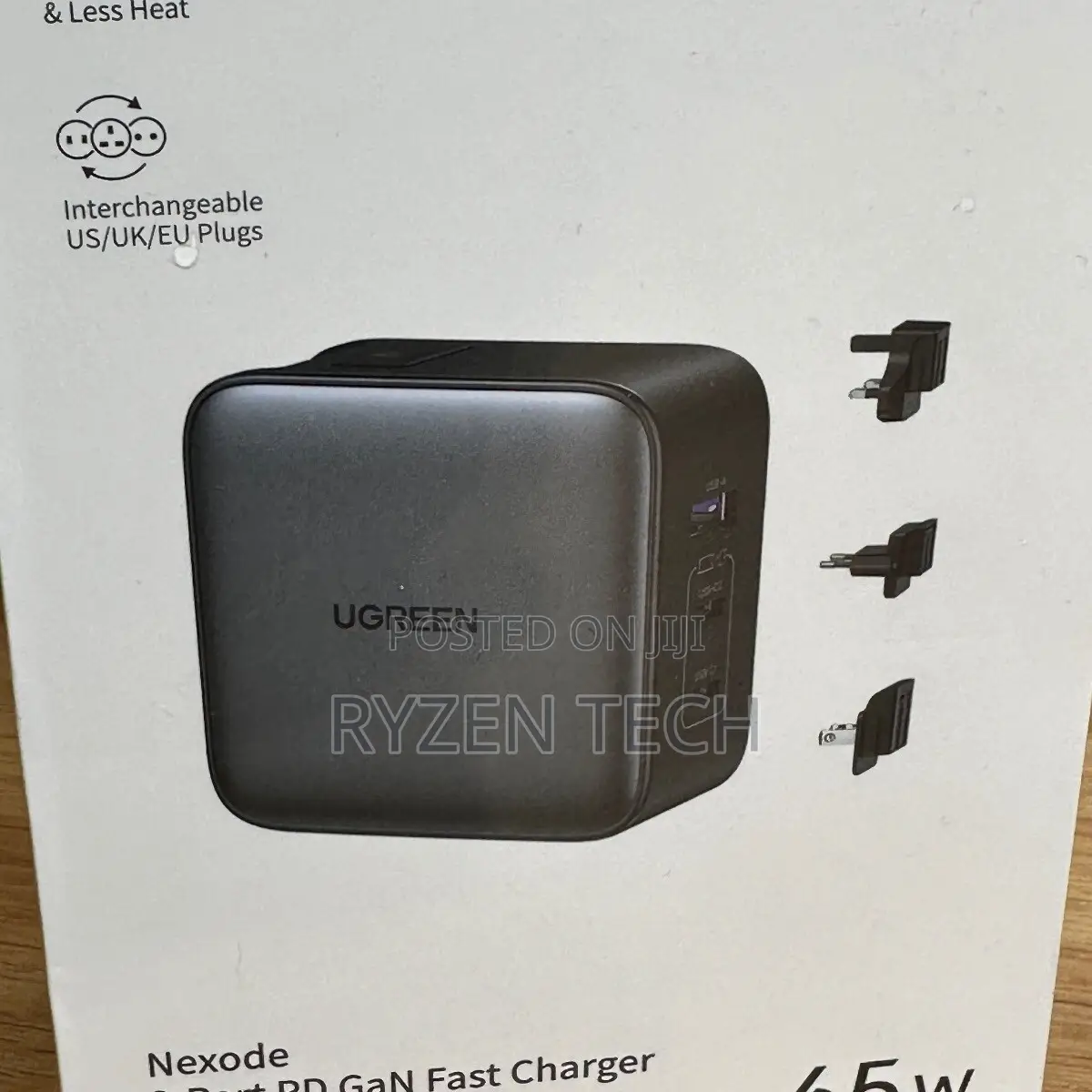 Ugreen Usb-C 67w Pd Gan Tech Power Adapter +3 Dc Connectors
