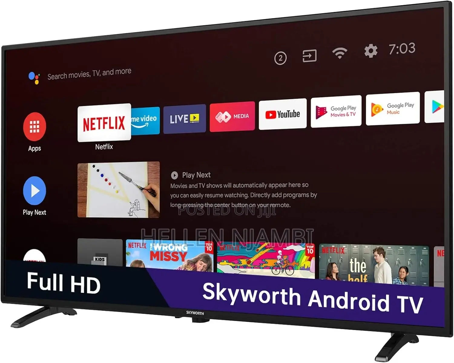 Skyworth 50"Inch Full Hd Smart Android Tv