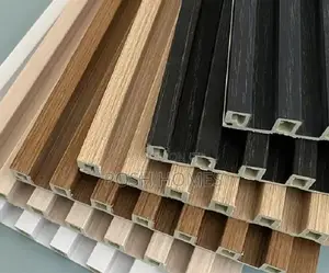 Brown Fluted WPC Wall Panels
