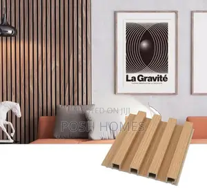 Brown Decorative Fluted Wall Panels