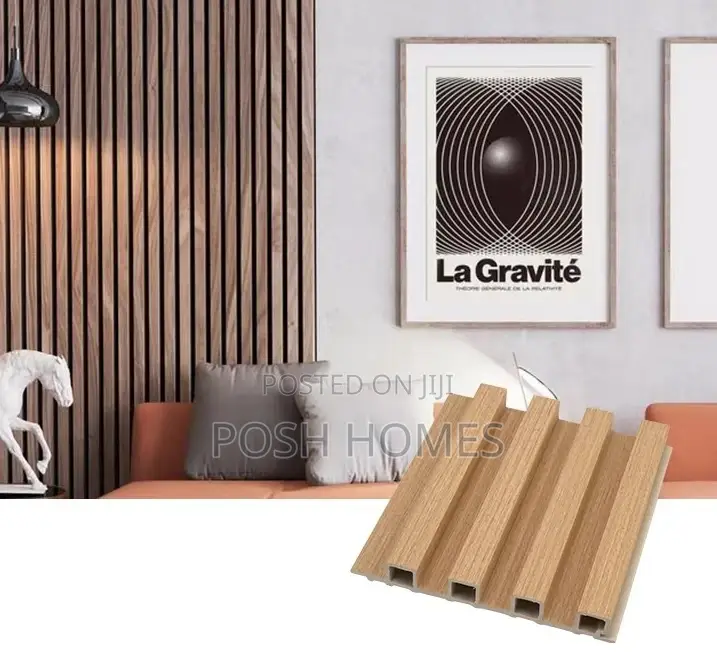 Brown Decorative Fluted Wall Panels