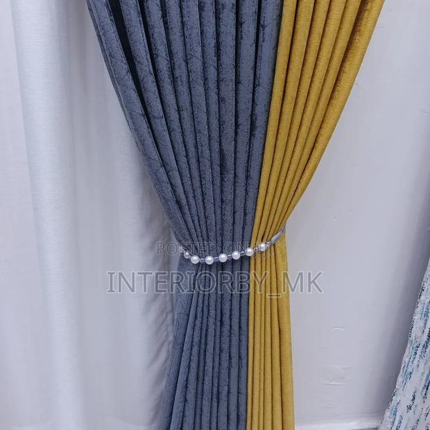 Living Room Curtains Installation